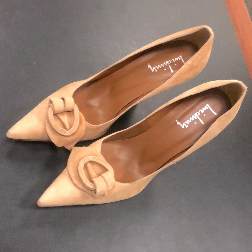 Nude Suede Heels